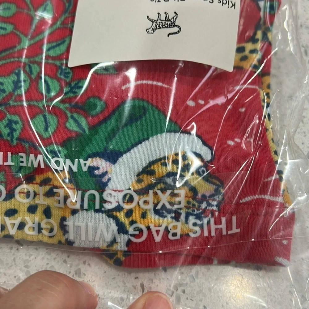 NWT PrintFresh Kids Holly Jolly Bagheera Christmas Holiday Cotton Pajama Set - 2